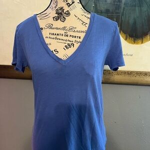 J. Crew Blue Fitted Short Sleeve T-Shirt featherweight